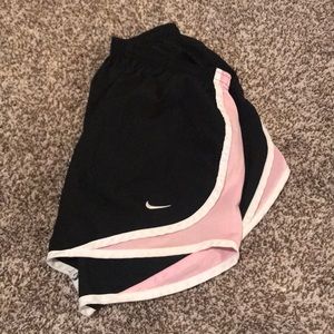 Nike Black and Pink Shorts